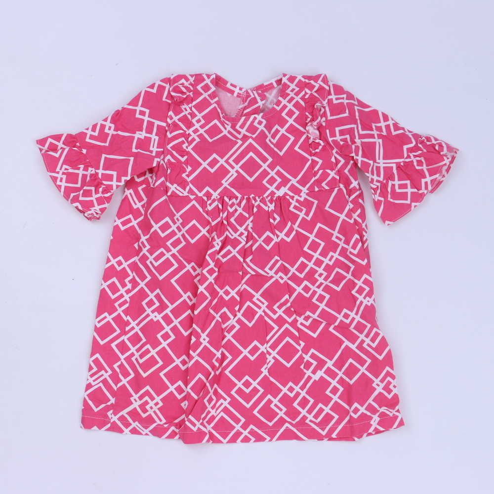 Southern Sunshine Kids Girls Pink | White Dress size: 18 Months